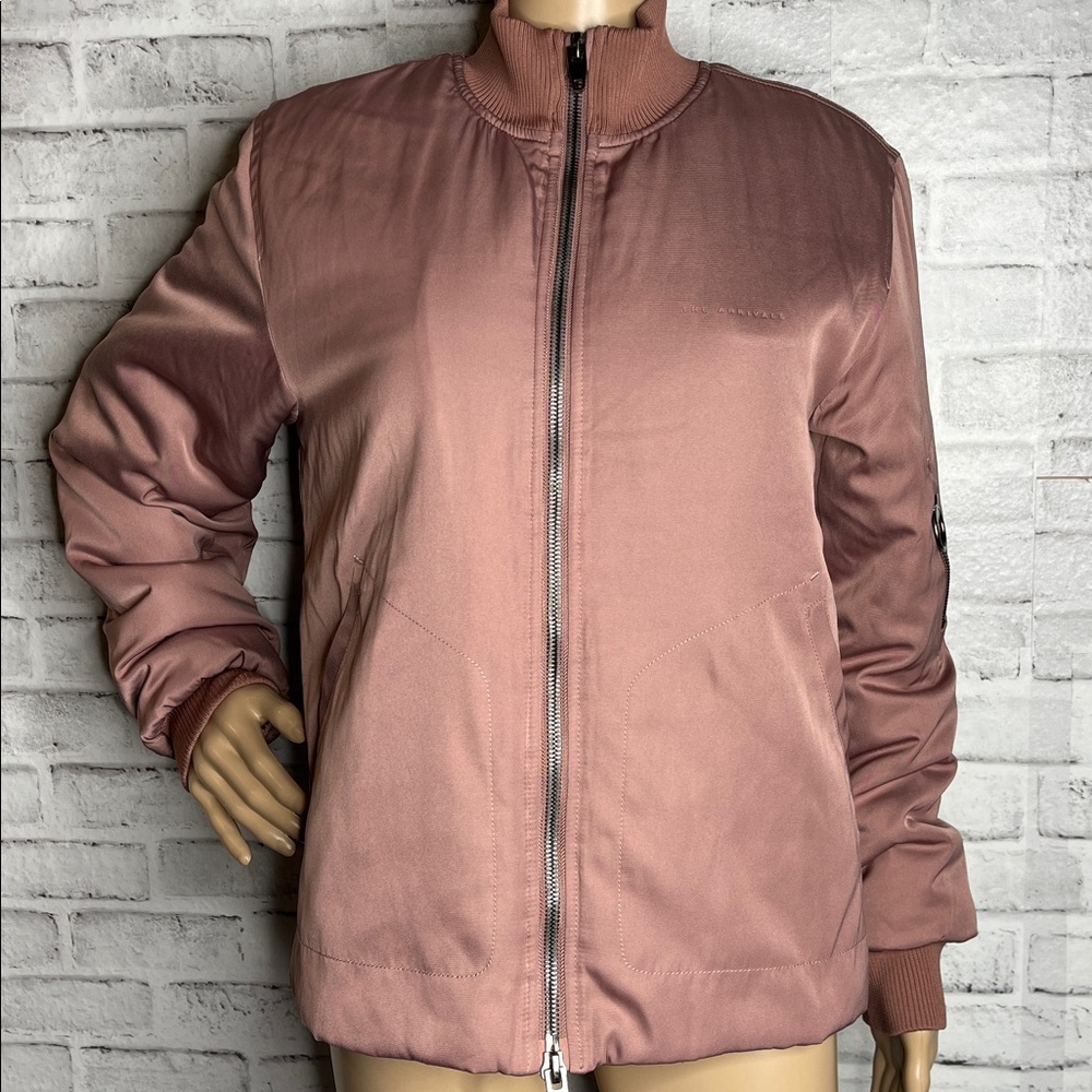 The Arrivals NYC dusty rose bomber jacket